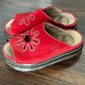 Dr. Marten vintage flower cut out platform sandals